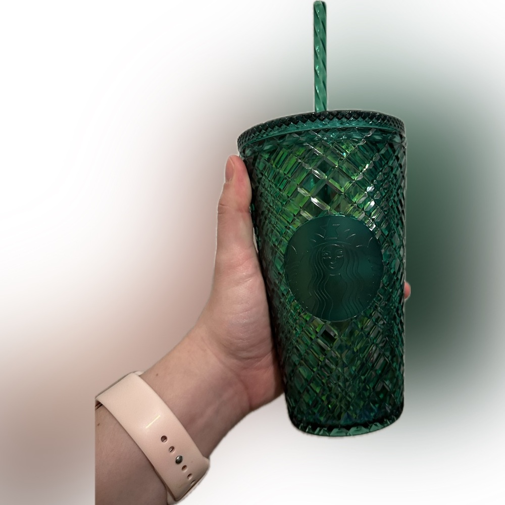 Starbucks- Green Jeweled grande cold cup